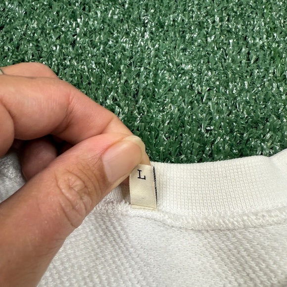 R13 Sweatshirt Women's Size L White Oversized Longsleeve Graffiti Graphic - Picture 7 of 14